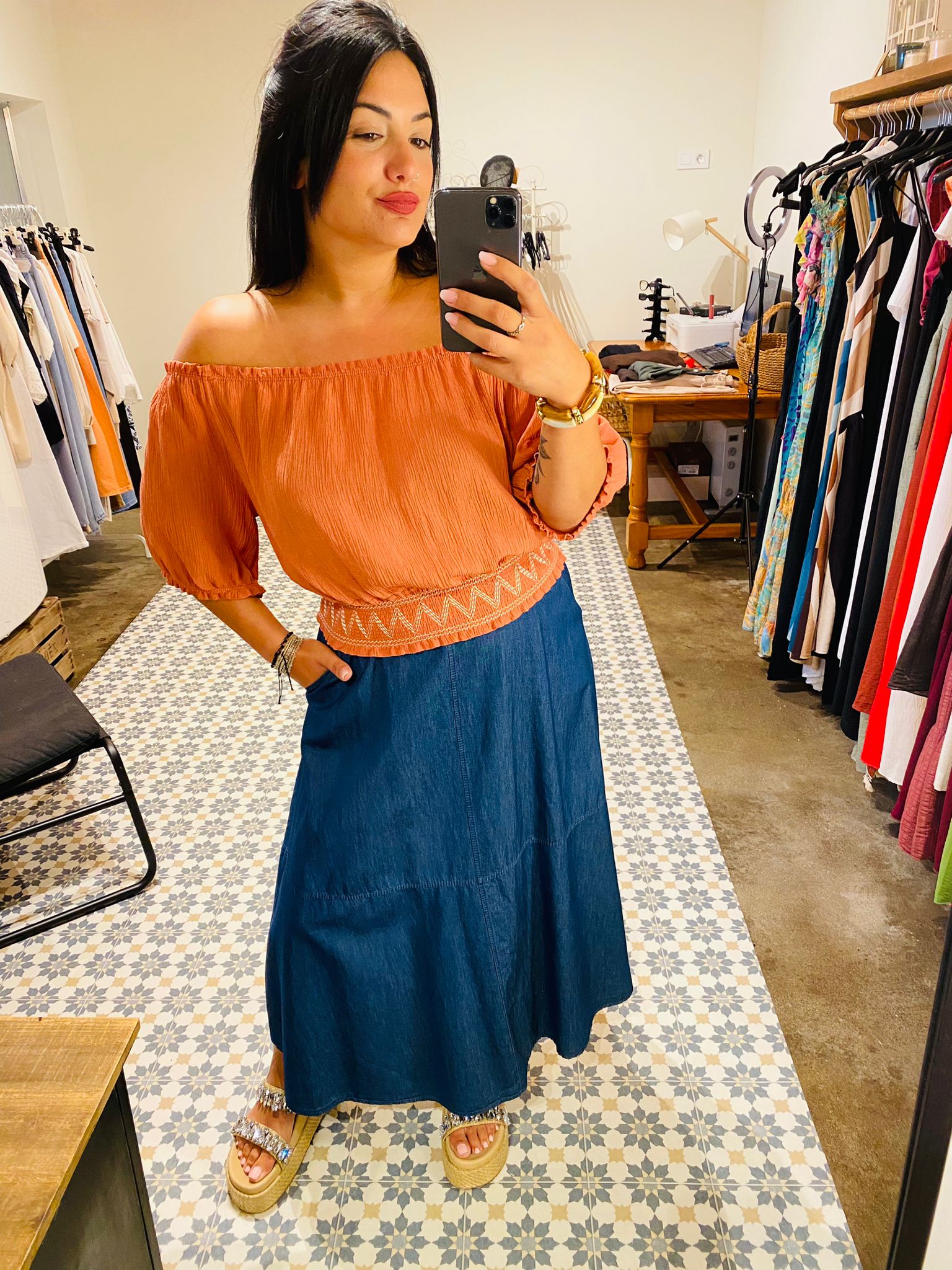 Conjunto naranja